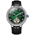 Dulunwe 6049B 30m Waterproof Luminous Flywheel Fully Automatic Mechanical Watch