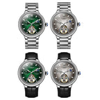 Dulunwe 6049B 30m Waterproof Luminous Flywheel Fully Automatic Mechanical Watch