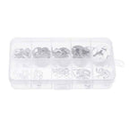 M1.5-M10 304 Stainless Steel E-Type Open Retaining Ring Kit, E-Type Open Retaining Ring Kit
