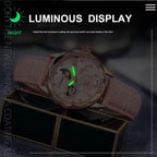 Dulunwe 6018B 30m Waterproof Luminous Automatic Mechanical Watch, Steel Strap White, Steel Strap Pink, Mesh Strap White, Mesh Strap Pink, White Leather Strap, Pink Leather Strap, Red Leather Strap, Black Leather Strap