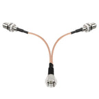 F-Splitter Coaxial RF Cable F Male To Dual Female Splitter, 15cm, 30cm, 50cm
