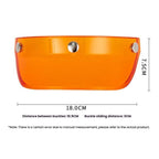 Motorcycle Helmet Brim Retro 3-Button Helmet Visor Sunshade Protection Half Helmet Hat Brim
