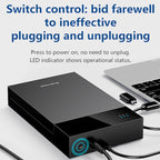 Blueendless MR35TC 3.5-inch USB3.0 2.5/3.5-inch SATA Mobile Hard Disk Box, Type-C US Plug, Type-C EU Plug, Type-C UK Plug, Type-C AU Plug