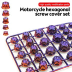 E-Bike Motorcycle Hexagonal Screw Cap Modification Accessories Electroplated Burned Titanium Screw Decoration