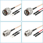RG316 RF Test Extension Adapter Cable, N Male To Dual DuPont Male, N Male To Dual DuPont Female, N Female To Dual DuPont Male, N Female To Dual DuPont Female
