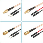 RG316 RF Test Extension Adapter Cable, SMB Male To Dual DuPont Male, SMB Male To Dual DuPont Female, SMB Female To Dual DuPont Male, SMB Female To Dual DuPont Female