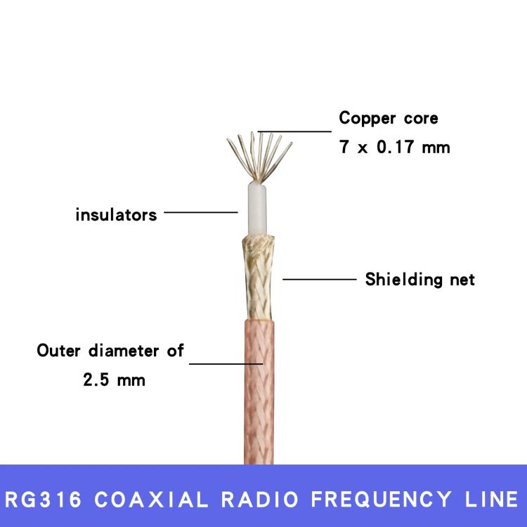 RG316 RF Test Extension Adapter Cable, SMB Male To Dual DuPont Male, SMB Male To Dual DuPont Female, SMB Female To Dual DuPont Male, SMB Female To Dual DuPont Female