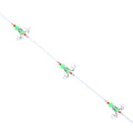 56cm Total Length Night Fishing Fluorescent 8-Claw Fishing Hook Squid String Hook Set, Bagged, Boxed
