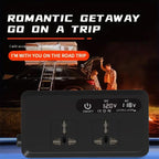 Gurxun Dual Digital Display Car Inverter With 2 USB+2 Type-C Ports, Universal Plug 220V, Universal Plug 110V, Brazil Plug 220V, Brazil Plug 110V, US Plug 110V