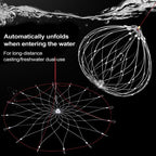 Automatically Retractable Crab Cage Wire Crab Opening And Closing Cage, Diameter 52cm/16 Strands, Diameter 52cm/20 Strands, Diameter 62cm/20 Strands, Diameter 72cm/20 Strands