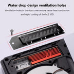 For PS5 Slim / PS5 Pro M.2 SSD Heatsink Dust Cover Expansion Slot Radiator, Heatsink Dust Cover Black, Heatsink Dust Cover Silver, Heatsink Dust Cover Green