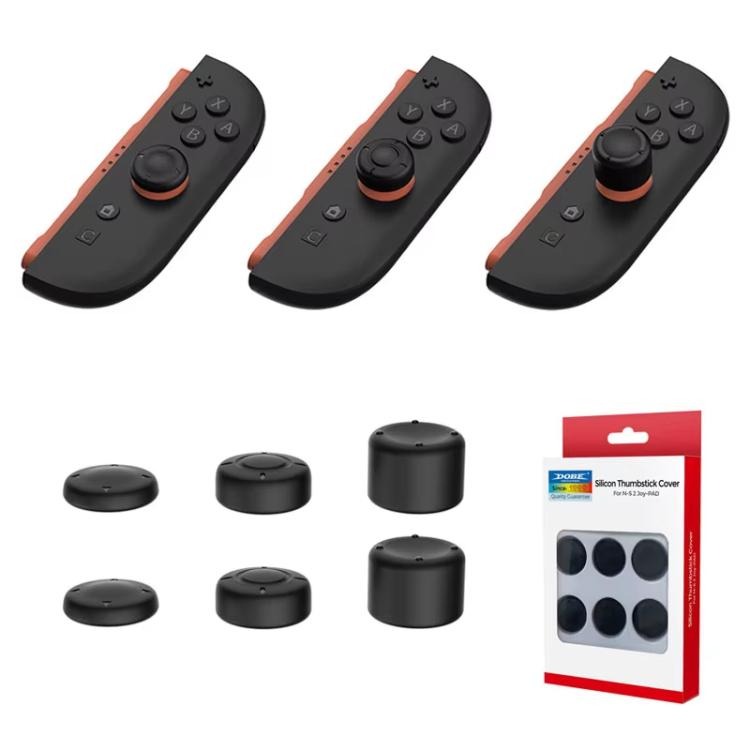 For Switch 2 Console DOBE 6pcs /Pack Joystick Cap Heightening Cap Set, Joystick Cap