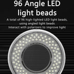 Cell Phone Repair Microscope Ring Polarized LED Light Source Lamps 96 Beads Anti-Glare Fill Lights, MY-038 96 Beads
