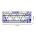 Ajazz AK820 Pro Wireless Bluetooth Tri- mode Custom Hot Swap Gasket Mechanical Gaming Keyboard With TFT Screen, Gift Axis Purple, Flying Fish Spindle Purple, Gift Axis Black, Flying Fish Spindle Black