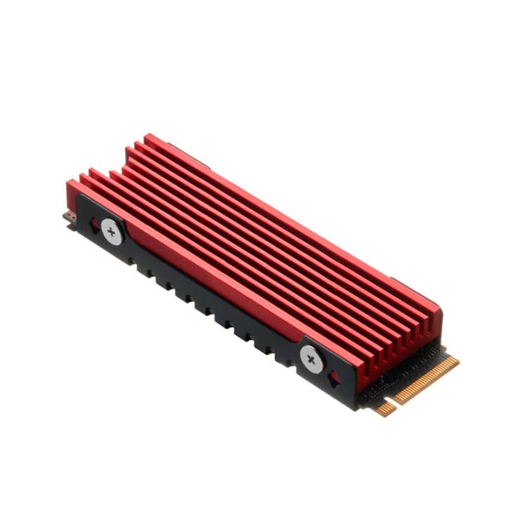 FinalCool M.2 2280 NVME SSD Radiator Aluminum Heat Sink for Desktop PC PS5, M.2 2280 Red, M.2 2280 Black, M.2 2280 Silver