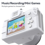 48 Million Pixel 2K Ultra HD Mini Digital Portable Camera, Black, White, White+Fill Light, Black+Fill Light