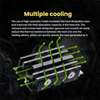 FinalCool  M.2 2242 SSD Solid State Drive Heat Sink Aluminum Radiator, M.2 2242 Black