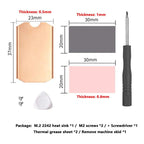 Pure Copper SSD Heat Sink for Game Consoles / Laptops / Mini Hosts, FinalCool M.2 2242, FinalCool M.2 2280
