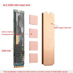 Pure Copper SSD Heat Sink for Game Consoles / Laptops / Mini Hosts, FinalCool M.2 2242, FinalCool M.2 2280