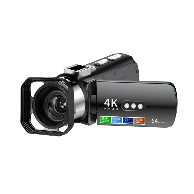WiFi HD 4K Lightless Colorful Night Vision Digital Video Camera, Black, Black + Fill Light, Black + Lens Hood, Black + Wireless Noise Reduction Microphone, Black + Bracket, Black 4pcs /Set, Red, Red + Fill Light, Red + Lens Hood                        ...