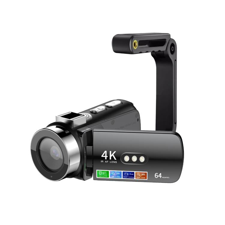 WiFi HD 4K Lightless Colorful Night Vision Digital Video Camera, Black, Black + Fill Light, Black + Lens Hood, Black + Wireless Noise Reduction Microphone, Black + Bracket, Black 4pcs /Set, Red, Red + Fill Light, Red + Lens Hood                        ...