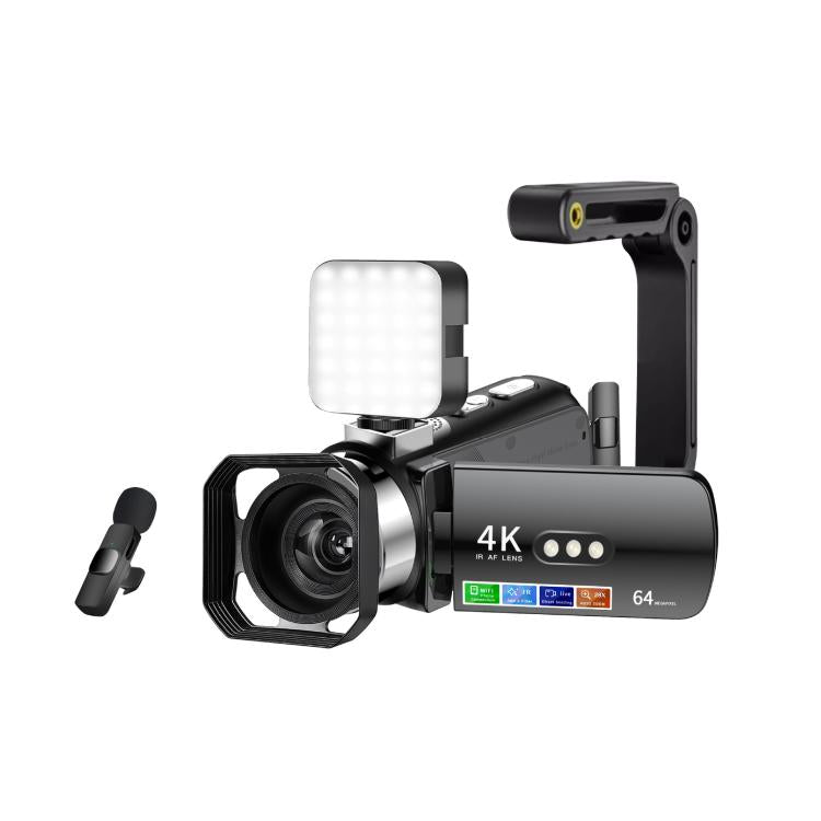 WiFi HD 4K Lightless Colorful Night Vision Digital Video Camera, Black, Black + Fill Light, Black + Lens Hood, Black + Wireless Noise Reduction Microphone, Black + Bracket, Black 4pcs /Set, Red, Red + Fill Light, Red + Lens Hood                        ...