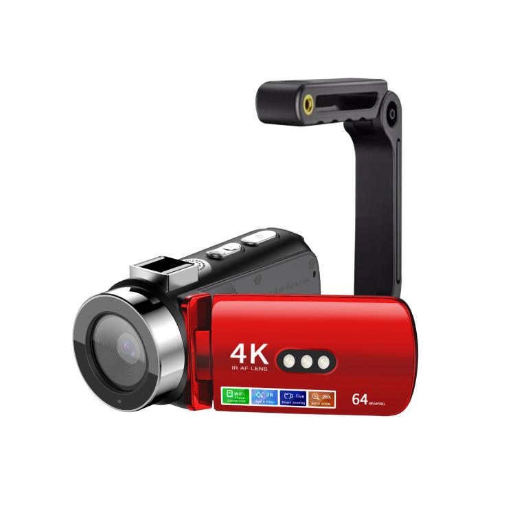 WiFi HD 4K Lightless Colorful Night Vision Digital Video Camera, Black, Black + Fill Light, Black + Lens Hood, Black + Wireless Noise Reduction Microphone, Black + Bracket, Black 4pcs /Set, Red, Red + Fill Light, Red + Lens Hood                        ...
