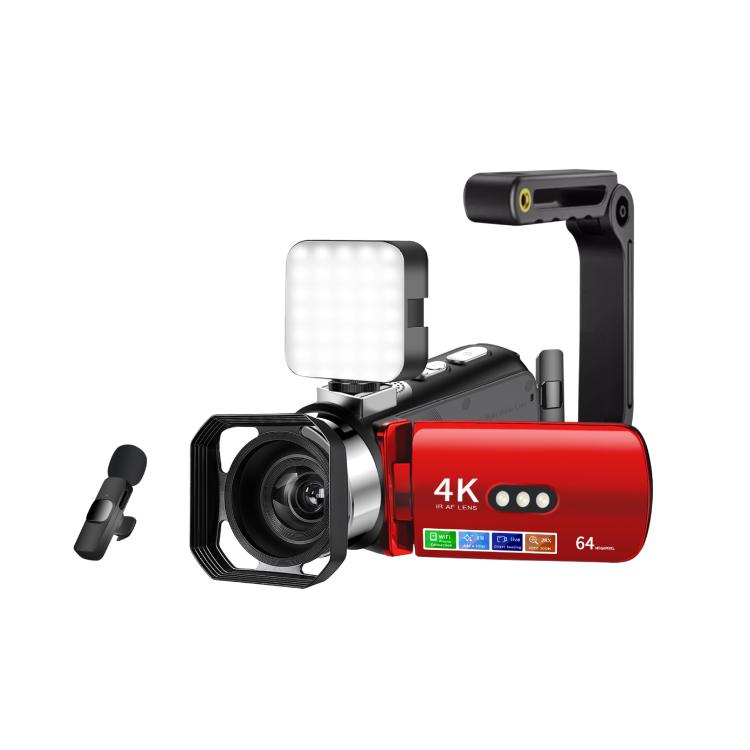 WiFi HD 4K Lightless Colorful Night Vision Digital Video Camera, Black, Black + Fill Light, Black + Lens Hood, Black + Wireless Noise Reduction Microphone, Black + Bracket, Black 4pcs /Set, Red, Red + Fill Light, Red + Lens Hood                        ...