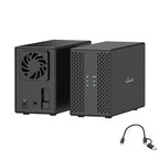Blueendless DB3502F USB3.0/Type-C Non-array 2.5/3.5-inch Dual-Bay Mobile Hard Disk Box, US Plug, EU Plug, UK Plug, AU Plug