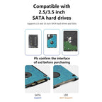 Blueendless DB3502F USB3.0/Type-C Non-array 2.5/3.5-inch Dual-Bay Mobile Hard Disk Box, US Plug, EU Plug, UK Plug, AU Plug