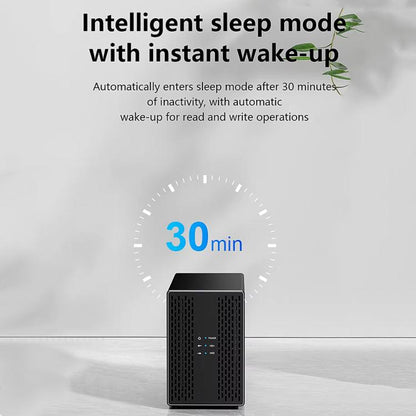 Blueendless DB3502F USB3.0/Type-C Non-array 2.5/3.5-inch Dual-Bay Mobile Hard Disk Box, US Plug, EU Plug, UK Plug, AU Plug
