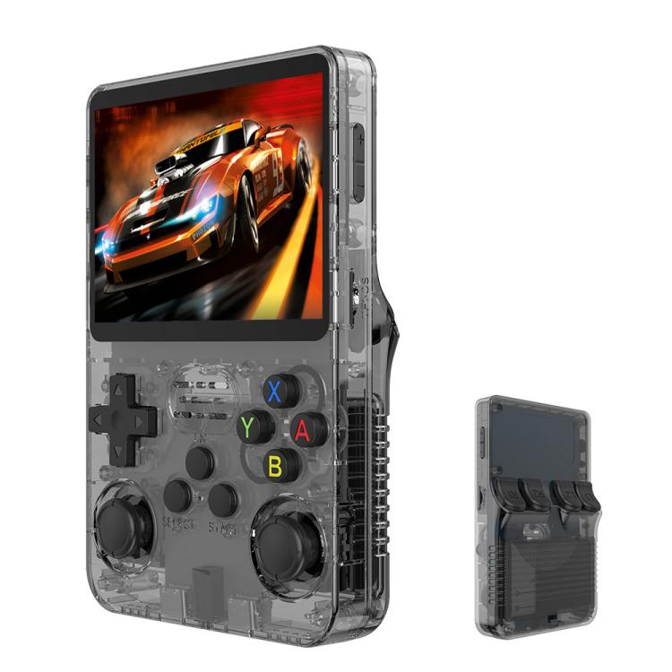 R36S Retro Handheld Game Console ARKOS System 3.5-Inch Screen Single TF Card Version, 64G, 128G