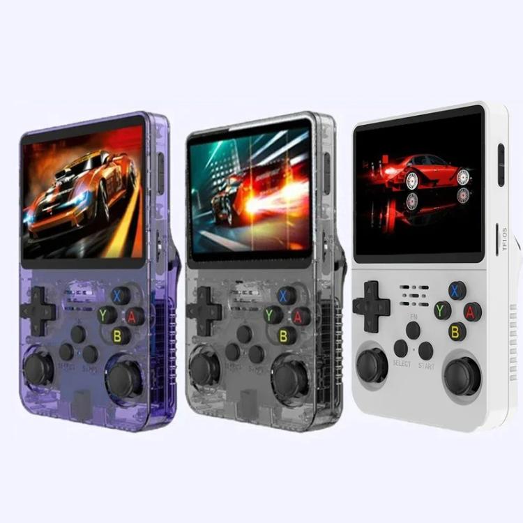 R36S Retro Handheld Game Console ARKOS System 3.5-Inch Screen Single TF Card Version, 64G, 128G