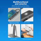 Blueendless Multifunctional Type-C Docking Station, 5-in-1 HDMI + PD + USB3.0 + USB2.0 x 2, 7-in-1 HDMI + PD + USB3.0 + USB2.0 x 2 + SD + TF