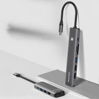 Blueendless Multifunctional Type-C Docking Station, 5-in-1 HDMI + PD + USB3.0 + USB2.0 x 2, 7-in-1 HDMI + PD + USB3.0 + USB2.0 x 2 + SD + TF