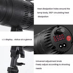 102 LEDs Spotlight Portrait Photography Fill Light Adjustable Focus Triple Color Temperature, CN Plug, 100W, 175W, 275W, 100W+2.1m Tripod, 175W+2.1m Tripod, 275W+2.1m Tripod, 275W+2.1m Tripod+Crossbar