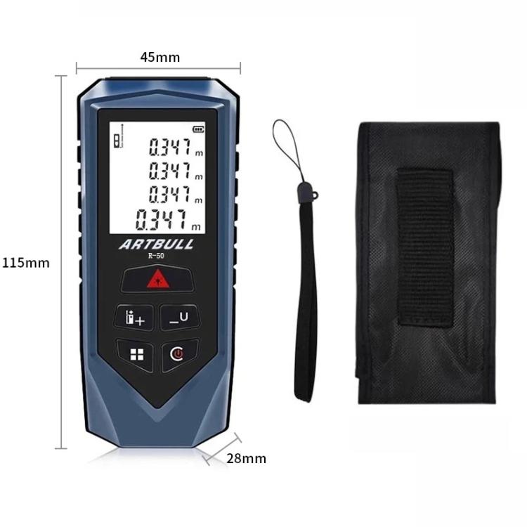 ARTBULL Handheld Infrared Laser Distance Meter Electronic Ruler, 50m