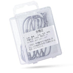 10pcs /Box Crooked Mouth Barbed Sea Fishing Hook Lure Fishing Hanging Shrimp Hook, 4, 3/0, 4/0, 5/0, Mixed Number