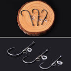 10pcs /Box Crooked Mouth Barbed Sea Fishing Hook Lure Fishing Hanging Shrimp Hook, 4, 3/0, 4/0, 5/0, Mixed Number