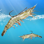 10pcs /Box Crooked Mouth Barbed Sea Fishing Hook Lure Fishing Hanging Shrimp Hook, 4, 3/0, 4/0, 5/0, Mixed Number