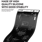 Cell Phone Computer Repair Workbench Heat Insulation Mat High Temperature Resistant Odorless Silicone Mat, M3 (Black)