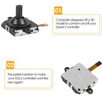 For Meta Quest 2 Repair Tool Set Handle Joystick Replacement Parts, 5 In 1, 14 In 1 C Type, 13 In 1, 14 In 1 B Type, 12 In 1, 10 In 1 A Type, 10 In 1 B Type, 14 In 1 4pcs Joystick Type, 14 In 1 A Type
