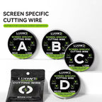 LUOWEI 120M Cell Phone LCD Screen Separation Line High Hardness Cutting Diamond Wire, A 0.02mm, B 0.028mm, C 0.03mm, D 0.035mm