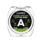 LUOWEI 500M Steel Wire Cell Phone Screen Separation Wire Cutting Wire, A 0.02mm, B 0.028mm, C 0.03mm, D 0.035mm