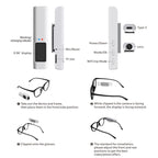 HD 2.7K FPV Eyeglasses Camera 0.96 inch IPS Color Screen Convenient Shooting