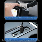 Car Three-way Folding Screen Corner Fan