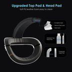 For Meta Quest 2 VR RGB Head Strap Adjustable Headband Built-in 8000 mAh Battery, For Meta Quest 2 (Gaming White), For Meta Quest 2 (Gaming Black), For Meta Quest 2 (White)
