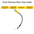 Palminfo Android Navigation Cable 7-Heads Audio Cable 16 Pin Power Cord GPS Antenna 4 Pin 6 Pin USB Cable Rear View Line, 6pcs / Set