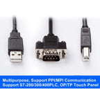 AMSAMOTION USB-MPI Programming Cable For Siemens S7-200/300/400PLC / 6ES7972-0CB20-0XA0, 2.5m, Photoelectric Isolation 4.5m, Electromagnetic Isolation 4.5m