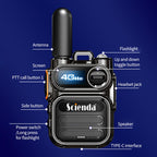 Scienda G388 Global-PTT 4G Two-way Wireless Walkie-talkie Portable Remote Communicator